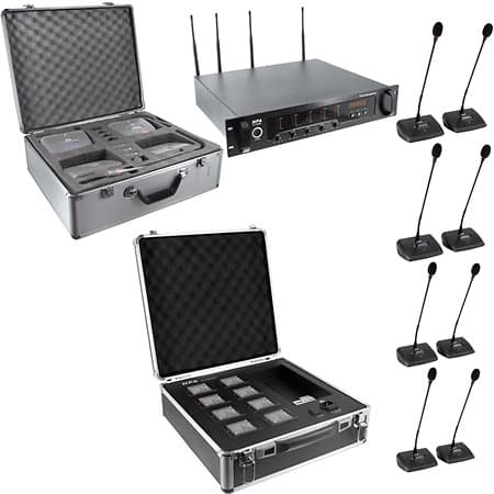 Système de conférence UHF sans-fils HPA SC-2288C PACK COMPLET